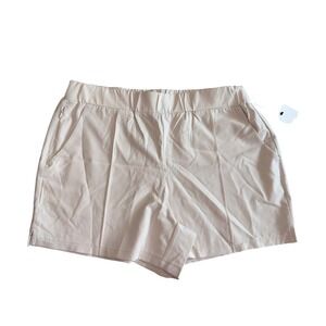 RBX Active Shorts Wicking Pull-On Four-Way Stretch‎ Athletic Beige M